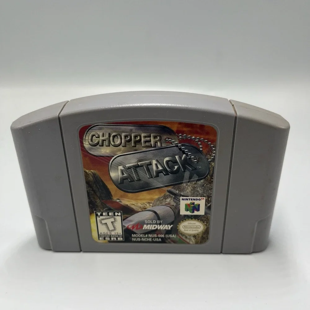 Chopper Attack N64 (Nintendo 64, 1998) Authentic-Cartridge Only